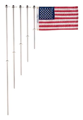 Taylor Flag Pole Only 18" w/Charlevoix Flag Clips Aluminum 915 | 24