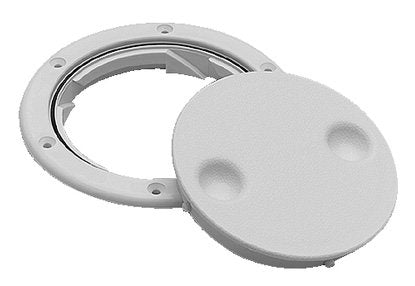 Seachoice Deck Plate Twist 'N' Lock 8" White 50-39421