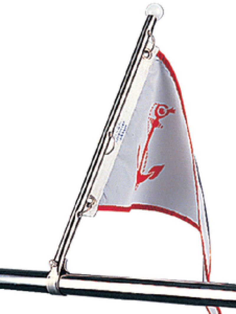Seadog Pulpit Rail Mount Flag Pole 15-1/2" 328115-1 | 2023