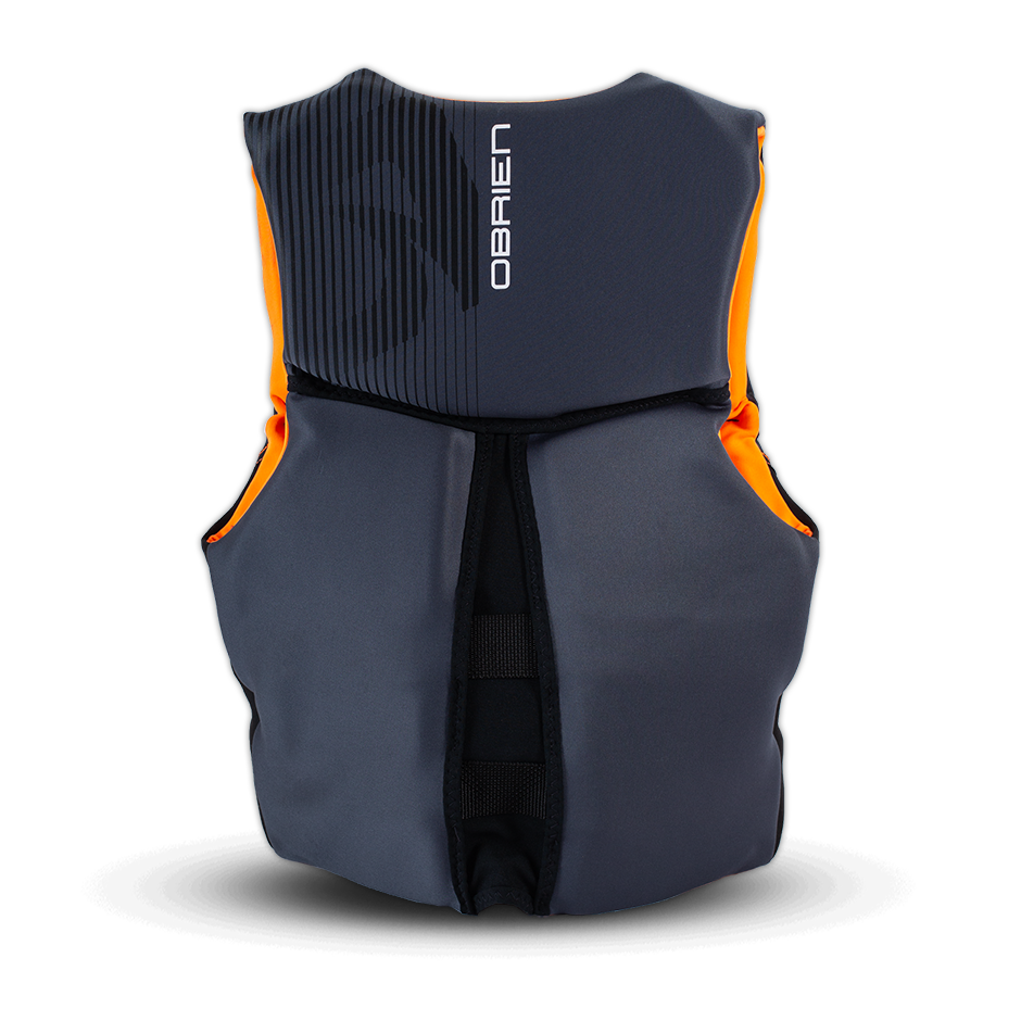 O'Brien Men's Flex V-Back Neoprene CGA Vest - Black/Orange