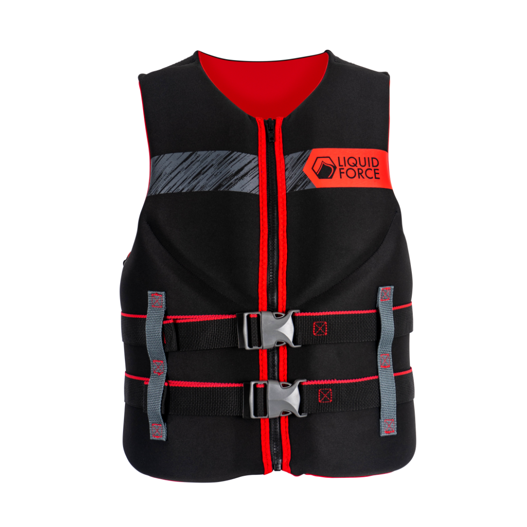 Liquid Force Classic Hinge CGA Life Vest - Black/Red
