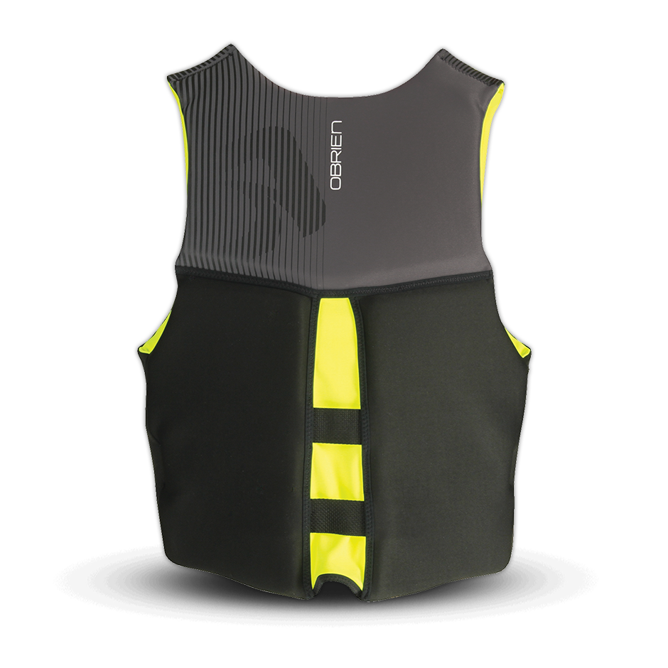 O'Brien Men's Flex V-Back Neoprene CGA Vest - Yellow/Black